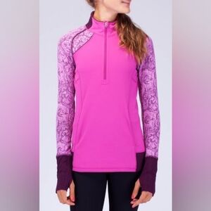Pink and Magenta Ivivva Lululemon 1/2 Zip